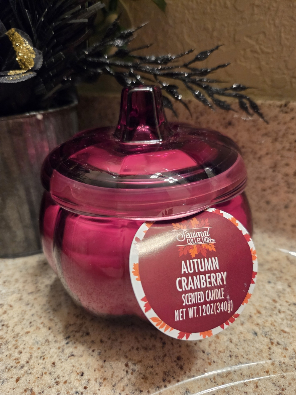 Autumn Cranberry Scented Candle